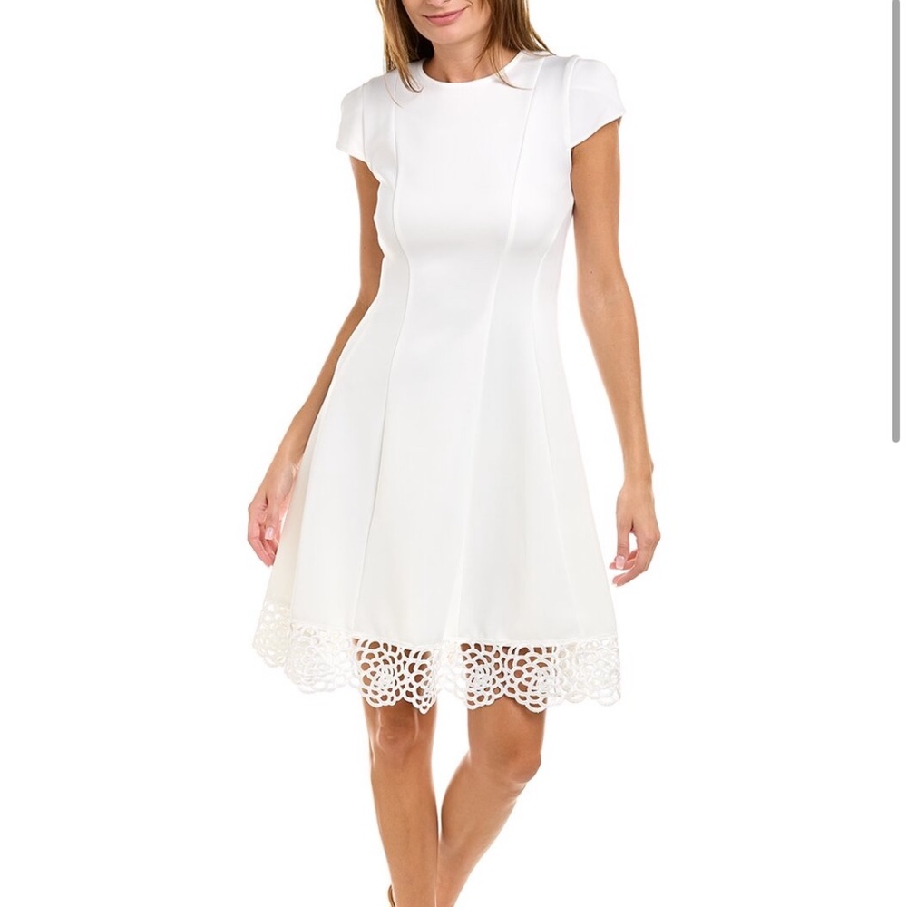 Donna Ricco Scuba A-Line Dress
